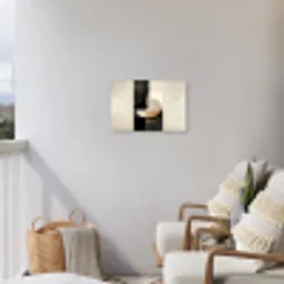 Modern - Vierkant - Vormen Tuinposter op houten frame 2 cm dik klein -sfeer1