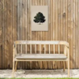 Eikenboom - Schaduw - Egaal Tuinposter op houten frame 2 cm dik klein -sfeer4