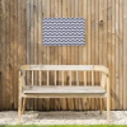 Oceaan - Golven - Blauw - Wit Tuinposter op houten frame 2 cm dik klein 845 -sfeer4