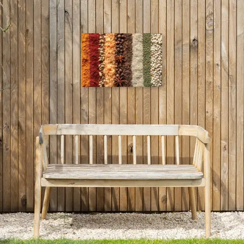 Banen - Verticaal - Kruiden - Variatie Tuinposter op houten frame 2 cm dik klein -sfeer4