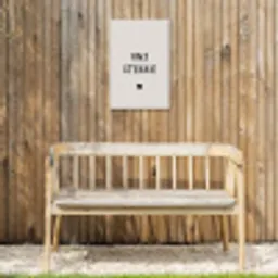 onsstekkie-beige Tuinposter op houten frame 2 cm dik klein -sfeer4