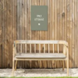 onsstekkie-groen Tuinposter op houten frame 2 cm dik klein -sfeer4