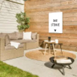Ons stekkie - Spreuken - Quotes Tuinposter op houten frame 2 cm dik klein -sfeer2