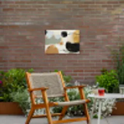 Paint - Abstract - Kleuren Tuinposter op houten frame 2 cm dik klein -sfeer3