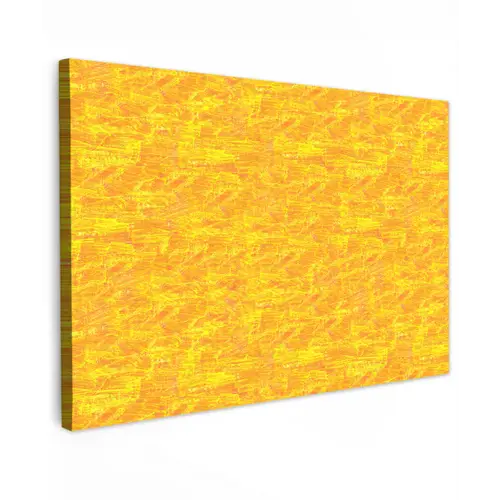 Verf - Texturen - Kwasten - geel Tuinposter op houten frame 2 cm dik klein 845 -3d