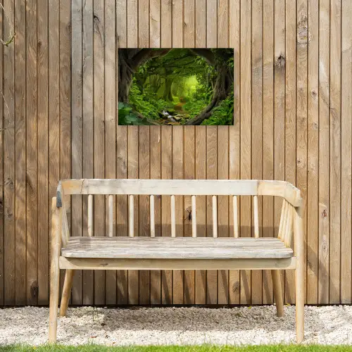 Pad door het Regenwoud Tuinposter op houten frame 2 cm dik klein -sfeer4