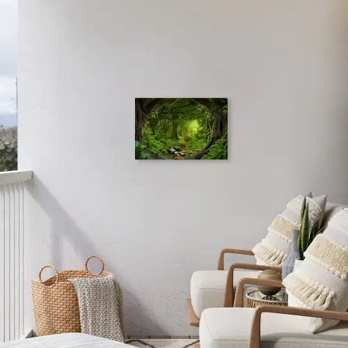 Pad door het Regenwoud Tuinposter op houten frame 2 cm dik klein -sfeer1