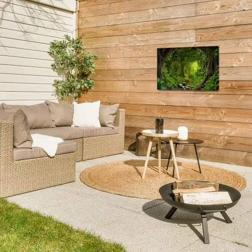 Pad door het Regenwoud Tuinposter op houten frame 2 cm dik klein -sfeer2