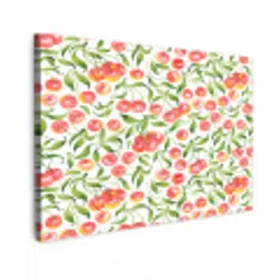 Zoete - Kersen - Wit Tuinposter op houten frame 2 cm dik klein 845 -3d