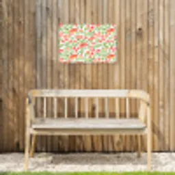 Zoete - Kersen - Wit Tuinposter op houten frame 2 cm dik klein 845 -sfeer4