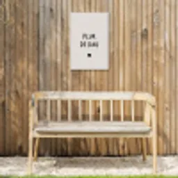plukdedag-beige Tuinposter op houten frame 2 cm dik klein -sfeer4