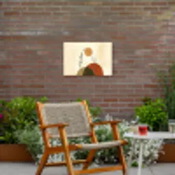 Planten - Abstract - Vormen Tuinposter op houten frame 2 cm dik klein -sfeer3