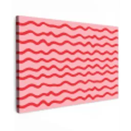 Speels - Patroon - Rood Tuinposter op houten frame 2 cm dik klein 845 -3d
