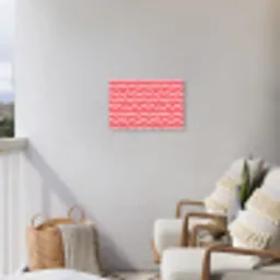 Speels - Patroon - Rood Tuinposter op houten frame 2 cm dik klein 845 -sfeer1