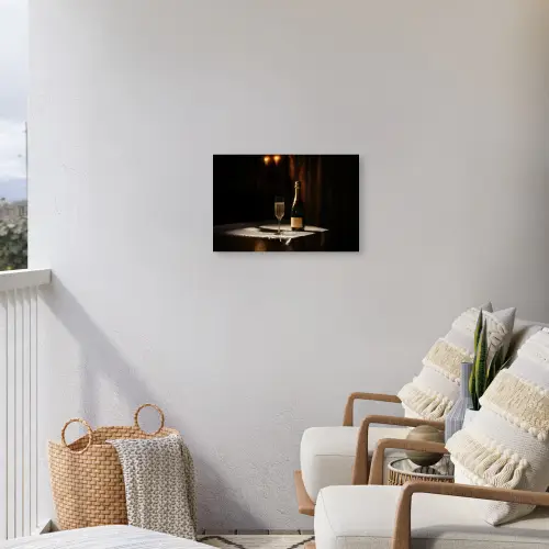Prosecco - Bubbels - Sfeervol - Drank Tuinposter op houten frame 2 cm dik klein -sfeer1