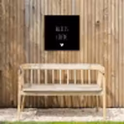Spreuken - Alles is liefde - Quotes - Bløf Tuinposter op houten frame 2 cm dik klein -sfeer4