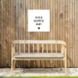 Spreuken - Huisje boompje baby - Quotes Tuinposter op houten frame 2 cm dik klein -sfeer4