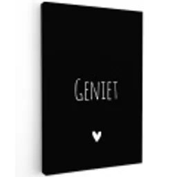 Spreuken - Geniet - Quotes Tuinposter op houten frame 2 cm dik klein -3d
