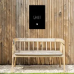 Spreuken - Geniet - Quotes Tuinposter op houten frame 2 cm dik klein -sfeer4