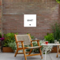 Spreuken - Geniet - Quotes Tuinposter op houten frame 2 cm dik klein -sfeer3