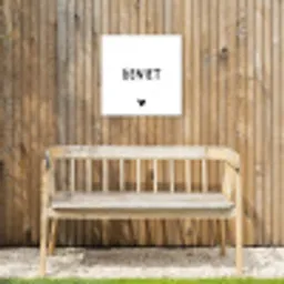 Spreuken - Geniet - Quotes Tuinposter op houten frame 2 cm dik klein -sfeer4