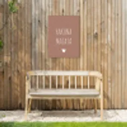 Spreuken - Hakuna matata - Quotes Tuinposter op houten frame 2 cm dik klein -sfeer4
