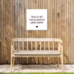 Spreuken - Thuis is het plekje waar de liefde woont - Quotes Tuinposter op houten frame 2 cm dik klein -sfeer4