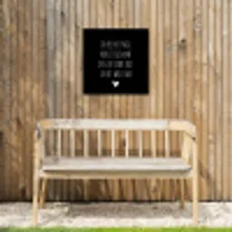Spreuken - Ik heb het nog nooit gedaan dus - Quotes Tuinposter op houten frame 2 cm dik klein -sfeer4
