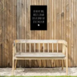 Spreuken - Ik heb het nog nooit gedaan dus - Quotes Tuinposter op houten frame 2 cm dik klein -sfeer4