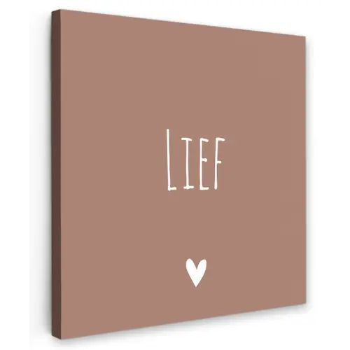 Spreuken - Lief - Quotes Tuinposter op houten frame 2 cm dik klein -3d