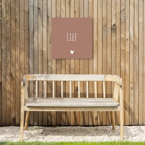Spreuken - Lief - Quotes Tuinposter op houten frame 2 cm dik klein -sfeer4