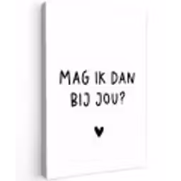 Spreuken - Mag ik dan bij jou - Quotes - Claudia de Breij Tuinposter op houten frame 2 cm dik klein -3d