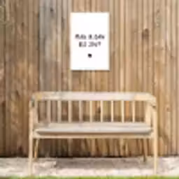 Spreuken - Mag ik dan bij jou - Quotes - Claudia de Breij Tuinposter op houten frame 2 cm dik klein -sfeer4