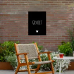 Spreuken - Quotes - Geniet Tuinposter op houten frame 2 cm dik klein -sfeer3