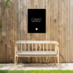 Spreuken - Quotes - Geniet Tuinposter op houten frame 2 cm dik klein -sfeer4