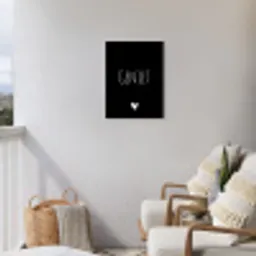 Spreuken - Quotes - Geniet Tuinposter op houten frame 2 cm dik klein -sfeer1