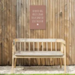 Spreuken - Quotes - Ik heb het nog nooit gedaan dus Tuinposter op houten frame 2 cm dik klein -sfeer4