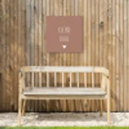 Spreuken - Quotes - Kleine baas Tuinposter op houten frame 2 cm dik klein -sfeer4