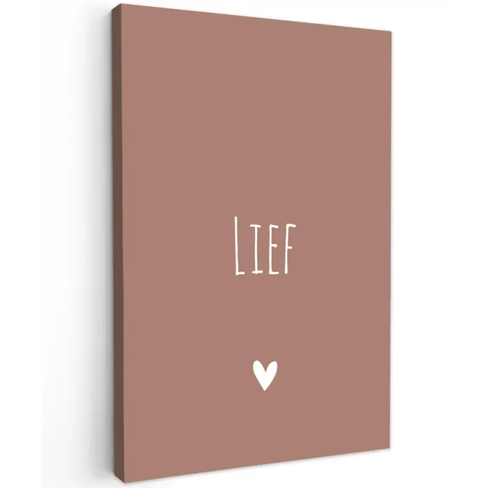 Spreuken - Quotes - Lief Tuinposter op houten frame 2 cm dik klein -3d