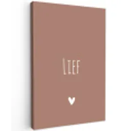 Spreuken - Quotes - Lief Tuinposter op houten frame 2 cm dik klein -3d