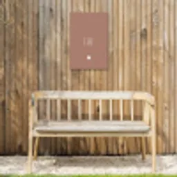 Spreuken - Quotes - Lief Tuinposter op houten frame 2 cm dik klein -sfeer4