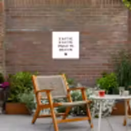 Spreuken - Quotes - Je kust je je sust me - Maaike Ouboter Tuinposter op houten frame 2 cm dik klein -sfeer3