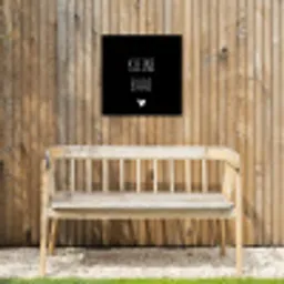 Spreuken - Kleine baas - Quotes Tuinposter op houten frame 2 cm dik klein -sfeer4