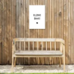 Spreuken - Kleine baas - Quotes Tuinposter op houten frame 2 cm dik klein -sfeer4