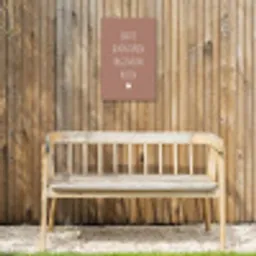 Quotes - Grote avonturen beginnen klein - Spreuken Tuinposter op houten frame 2 cm dik klein -sfeer4
