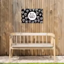 Quotes - Hé zon, ga je mee stralen? - Tekst - Zon - Zomer Tuinposter op houten frame 2 cm dik klein -sfeer4