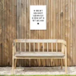 Quotes - Ik heb het nog nooit gedaan dus - Spreuken Tuinposter op houten frame 2 cm dik klein -sfeer4