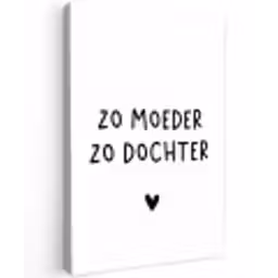 Quotes - Zo moeder zo dochter - Mama - Dochter - Spreuken Tuinposter op houten frame 2 cm dik klein -3d