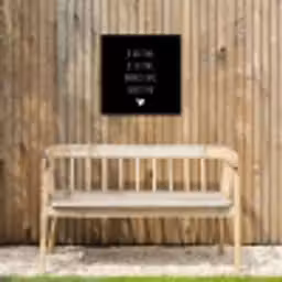 Quotes - Maaike Ouboter -  Je kust me je sust me - Spreuken Tuinposter op houten frame 2 cm dik klein -sfeer4