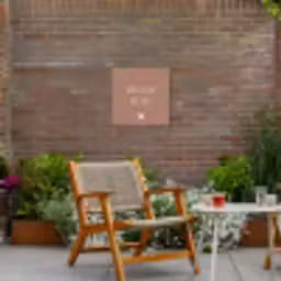 Quotes - Mag ik dan bij jou - Claudia de Breij - Spreuken Tuinposter op houten frame 2 cm dik klein -sfeer3